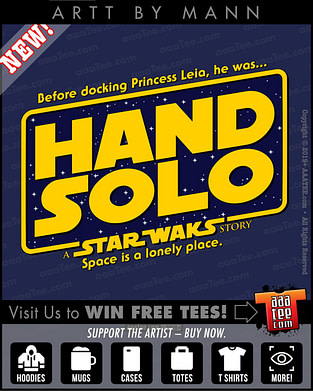 star wars shirts for men - hand solo