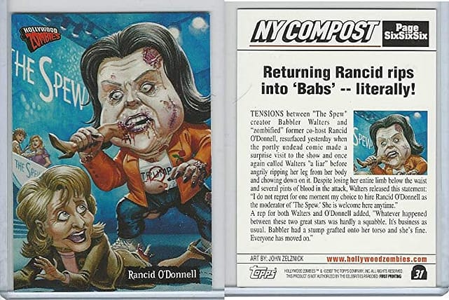 Illustration from HOLLYWOOD ZOMBIES of RANCID O'DONNELL (Rosie O'Donnell)
